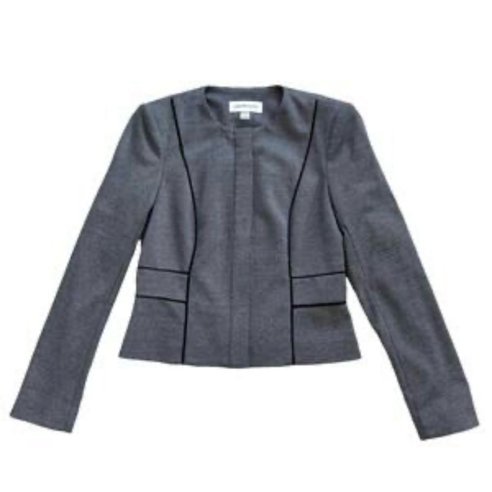 Calvin Klein Charcoal Gray Women's Blazer